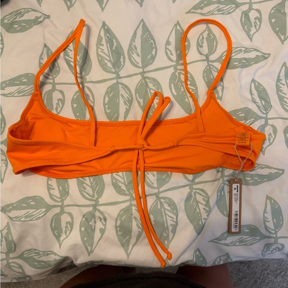 Skims recycled swim micro scoop bikini top orange xl - Picture 2 of 4